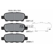 Satz Bremsbeläge Bremsklötze hinten für Nissan 350Z Z33 Cube Z12 Juke | 24074
