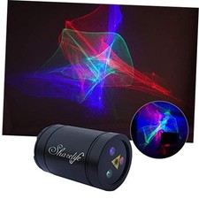 Mini DJ Rechargeable Laser Lights, RGB Aurora Effect Projector USB Black Aurora