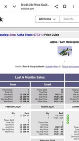 LEGO Alpha Team Helicopter 6773 No Minifigures,Incomplete Set 97% complete build