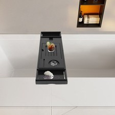 Badewannenaufbewahrungsregal für Kerzenhandtuch, Bad Serviertisch Tablett