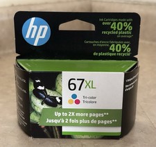 Genuine HP 67XL Tri-Color High Yield Ink Cartridge 3YM58AN New Sealed Exp 3/2023