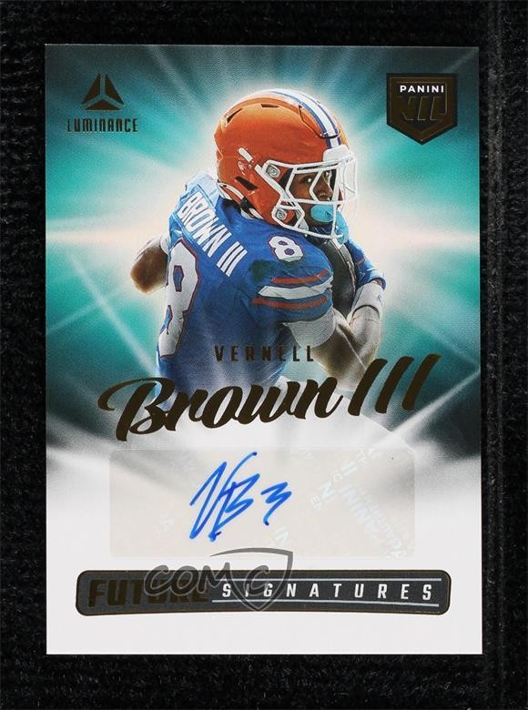 2025 Panini Luminance Future Signatures NIL Vernell Brown III #NIL-VBN Auto 9b1