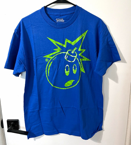 The Hundreds Adam Bomb Blue/Green Graphic Tee size Medium Cotton Crew Neck
