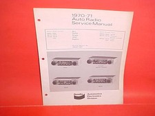 1970 1971 Volvo Triumph Spitfire Gt6 Saab Simca Bendix Am Radio Service Manual