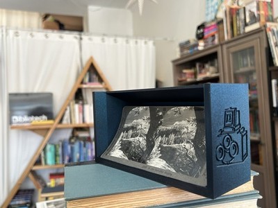 Antique 1920s Fairmont Banff Springs Hotel Alberta Stereoview Photo WITH DISPLAY