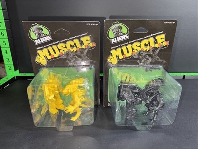 SUPER7 MUSCLES M.U.S.C.L.E. ALIEN BLACK YELLOW XENOMORPH & POWER SUIT SEALED NEW
