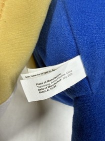 Sonic the Hedgehog One Piece Pajamas Union Suit Halloween Costume Size XS Plushy