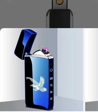Lighter Rechargeable Plasma Windproof USB Electric Flameless Dual Arc Cigarette