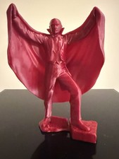 Marx Style Dracula Figure - 3D Printed - Universal Monsters - 6 tall Blood Red