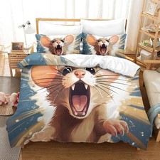 Heftige Maus Quilt Abdeckung Bett bezug Einze...