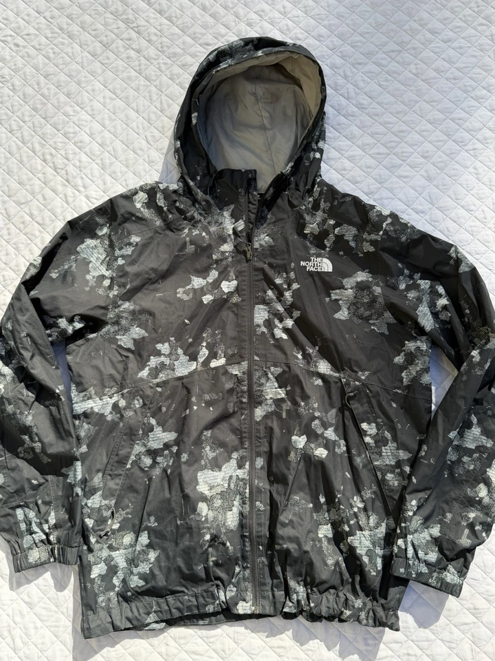 The North Face Black Camouflage Digi Print Millerton Shell Jacket Dryvent Sz Xl - Image 3 of 4