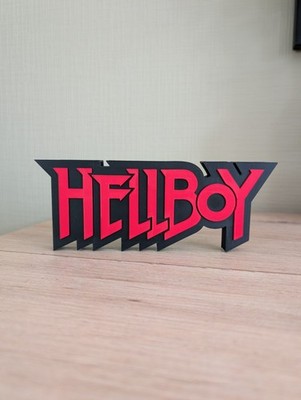 Hellboy 3D Logo - Comic Deko 19x7cm