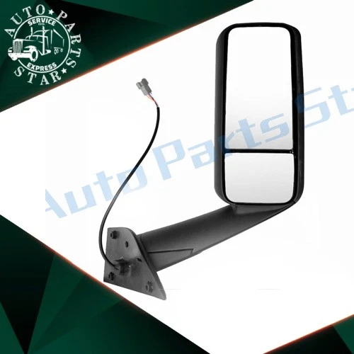 For Freightliner New Cascadia 2018+ Black Side Door Mirror Heated Right Side 1PC