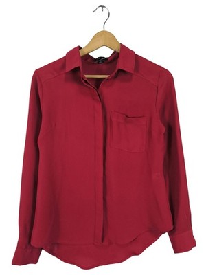 AMISU Hemd-Bluse Damen Bluse Gr. DE 34 rot Elegant