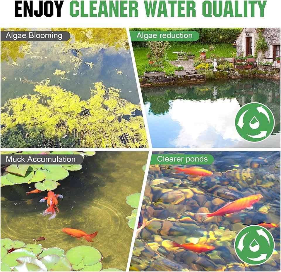 Sistema de aeração de lago AC 110V aerador de lagoa com bomba 3/4HP 10" difusor 3 acres - Imagem 2 de 4