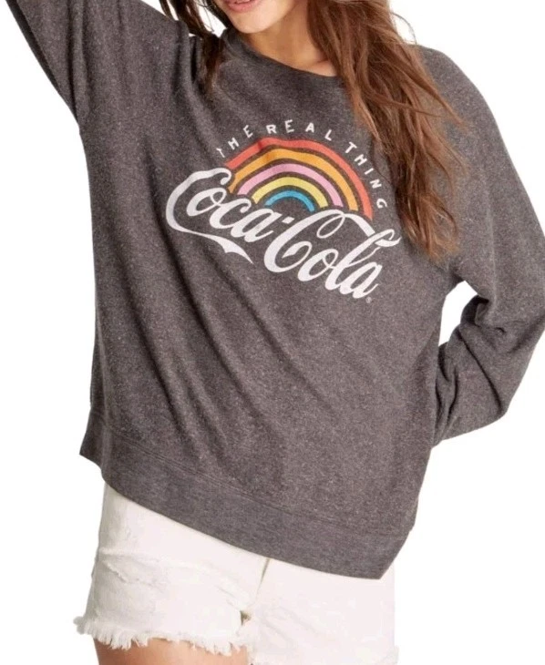 Suéter Suelto WILDFOX The Real Thing Terry Francés Vivido Gris Mediano Nuevo con Etiquetas $128 Foto 3 de 4