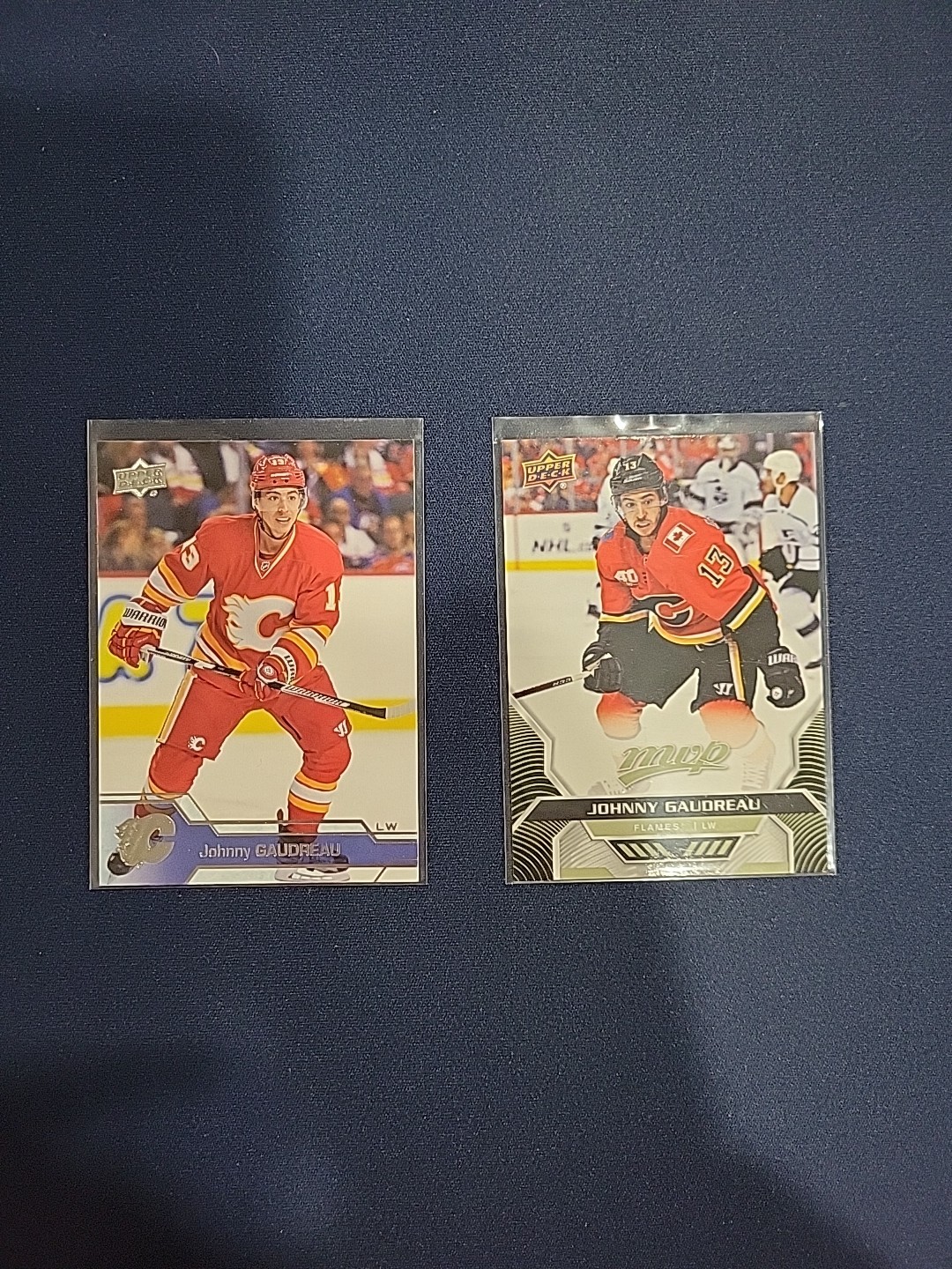 Lot Of 2 Johnny Gaudreau Cards Calgary Flames