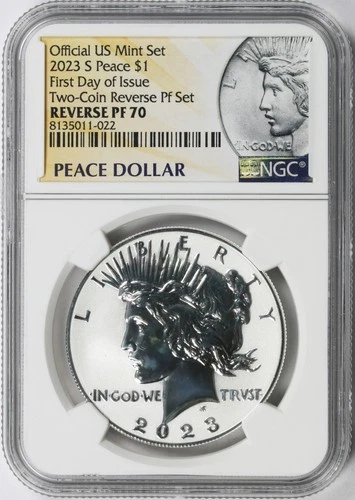2023-S $1 Peace Dollar NGC Reverse PF70 Ultra Cameo Early Releases