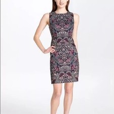 Tommy Hilfiger Gray Purple Multicolor Sleeveless Dress Size 6 NWT