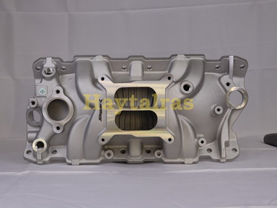 #ad #ad 2703 SBC Intake Manifold Performer EPS w Oil Fill Tube For Chevy 262 400 55 86 $240.00