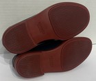 HERMES Navy Blue Leather DUKE Loafers Shoes Moccasin Red Rubber Soles Box Bag 41 — photo 9