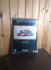 Dimensions Gold Collection Row of Love Cross Stitch Kit 35039 USA Teddy Bears