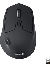 Logitech M720 Triathlon Wireless Mouse, Bluetooth USB Receiver, 6 Buttons
