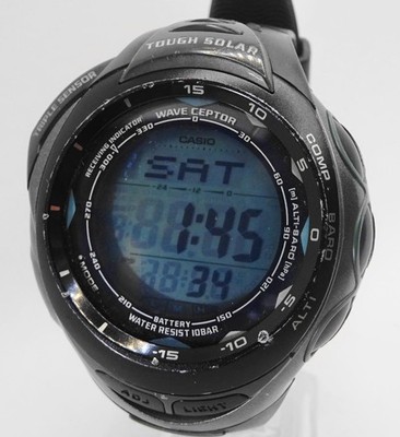 Casio PRO TREK PRW-1200J Digital Watch Working