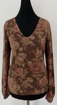 CHAPS est 1978 by RALPH LAUREN Pullover Gr.M,Blumenmuster,100% COTTON,gebraucht