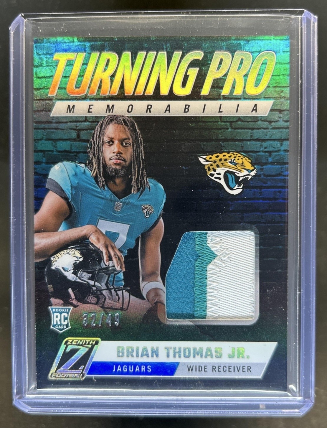 Brian Thomas Panini Zenith Turning Pro Memorabilia #TPMBTJ Prime