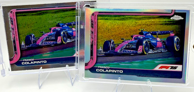 Franco Colapinto 2025 Topps Chrome F1 Refractor ##87 BWT Alpine + Base (2)