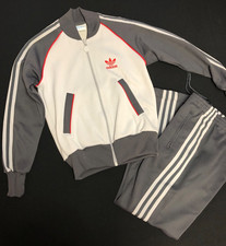 OUTSTANDING VTG 80s Adidas Originals Track Suit VNDS MEASUREMENTS IN DESC. SMALL