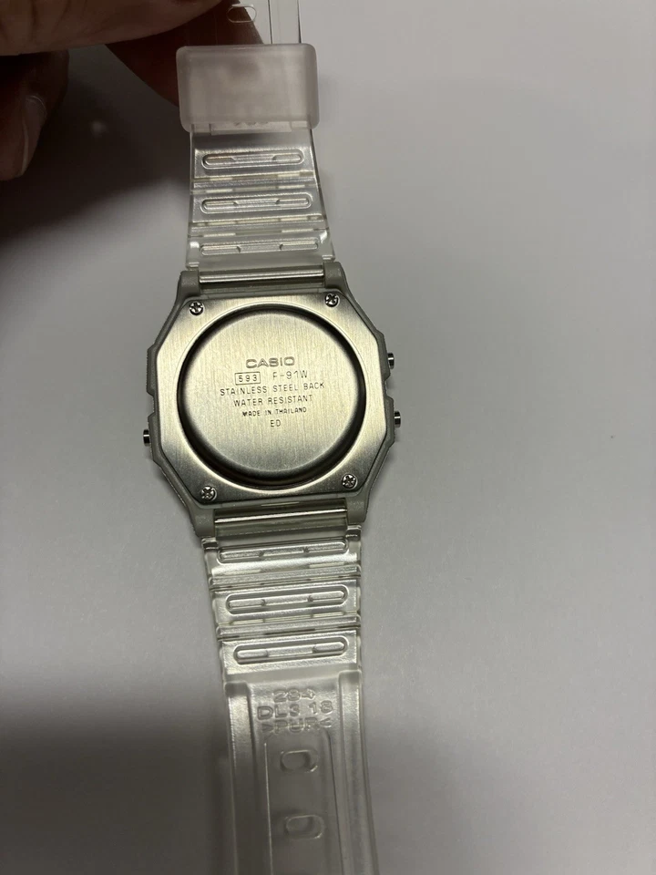 Casio F-91W  Clear VintageCasio F91W - Image 4 of 4