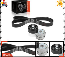 Engine Serpentine Belt Drive Kit with Tensioner Compatible with Acura RDX