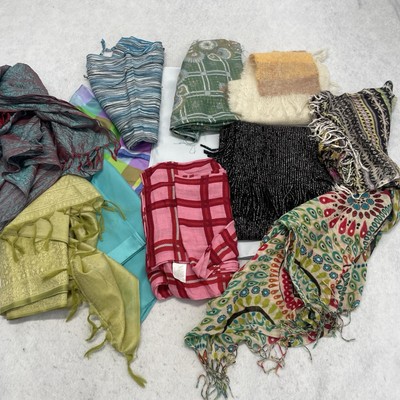 5lbs of Assorted Brand Neck Scarf Great for Crafting or Wearing