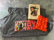 3 Item Firefly / Serenity Lot - XL Tshirt, firefly ice cube maker, firefly book