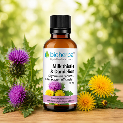 Mariendistel & Löwenzahn Kräuter Flüssigextrakt Tinktur 50ml