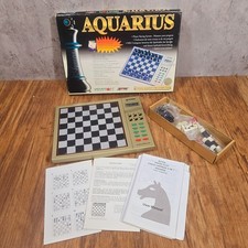 Vintage Systema Krypton Aquarius Electronic Chess & Draughts Game, Boxed UNUSED