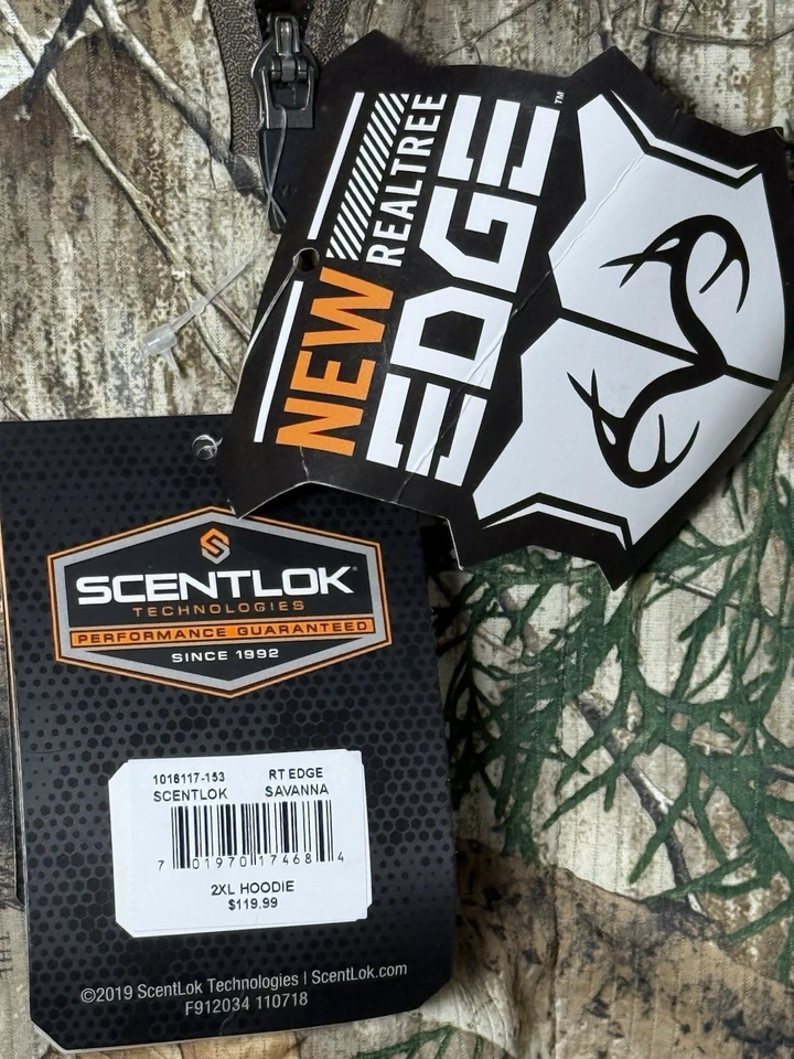 ScentLok RT Edge Savanna Aero Raid Hoodie 2XL Carbon Alloy 1/4 Zip New with Tags - Image 2 of 4