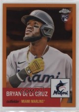 2022 Chrome Platinum Anniversary Orange Refractor 4/25 Bryan De La Cruz #178 b9e