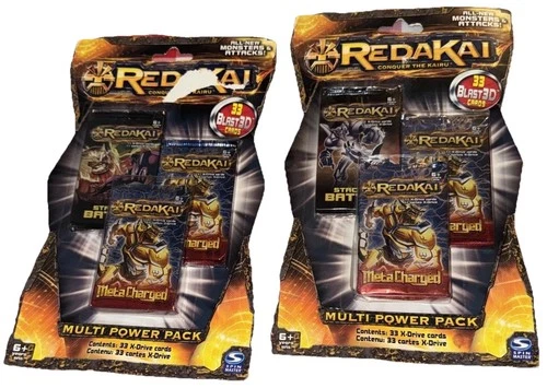 Redakai Conquer The Kairu Cards Multi Power Pack 2 Packs 33 Blast 3D Cards/pack