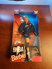 New 1998 NBA Barbie Golden State Warriors Barbie Basketball Collectible #20742