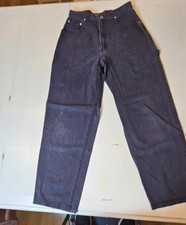 EXHILARATION Womens Vintage Faded Black Cargo Pants High Waisted Size 7 Boho