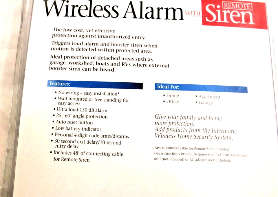 Home Security & Surveillance Wireless Alarm System Motion Sensor Smart New - Image 3 of 4