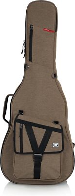 Gator Cases Transit Series Acoustic Guitar Gig Bag; Tan Exterior