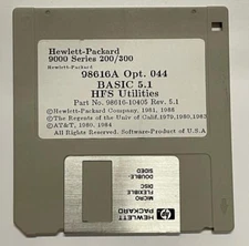 HP 98616-10405 98616A Opt. 044 Basic 5.1 HFS Utilities Rev 5.1