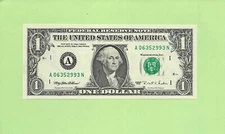 1995 ..UNCIRC $1  A 0635 2993 N  .... 1995 $1  A-N      NICE NOTE        FRN