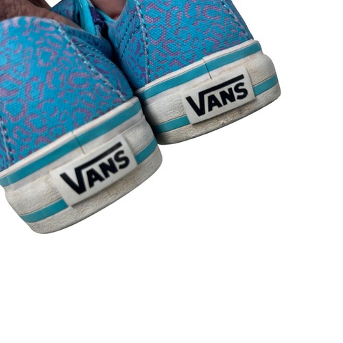 10 Kleinkind Vans Mädchen türkis blau lila Gepard Leinwand Tiermotiv - Bild 6 von 10