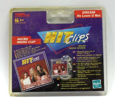 Tiger Electronics Hasbro HIT CLIPS Micro Music System DREAM He Loves U Not
