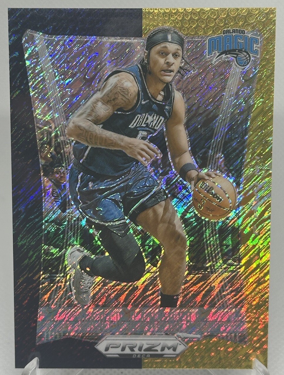 2023-24 Prizm Deca Paolo Banchero Black and Gold Shimmer /8 #264 Magic